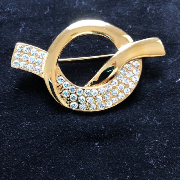 Park Lane Vintage Gold Tone Crystal Brooch. - Picture 4 of 6